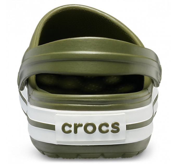 Crocs Crocband Army Green / White (37P) – комфорт і стиль у кольорах хакі