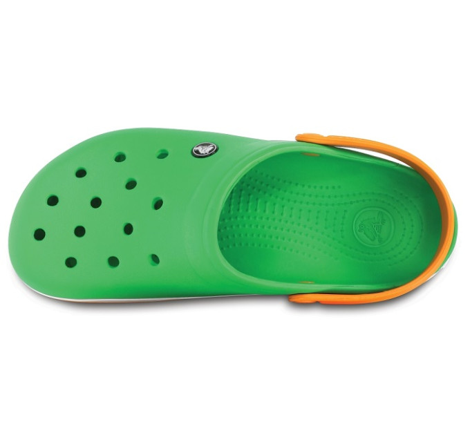 Crocs Crocband Зелений/Білий/Помаранчевий (3R4) – комфорт і стиль у яскравих кольорах