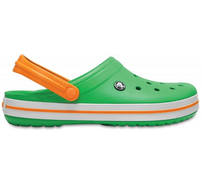 Crocs Crocband Зелений/Білий/Помаранчевий (3R4) – комфорт і стиль у яскравих кольорах
