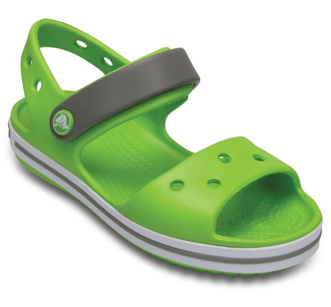 Дитячі сандалі Crocs Crocband Sandal Kids Volt Green/Smoke (3K9)