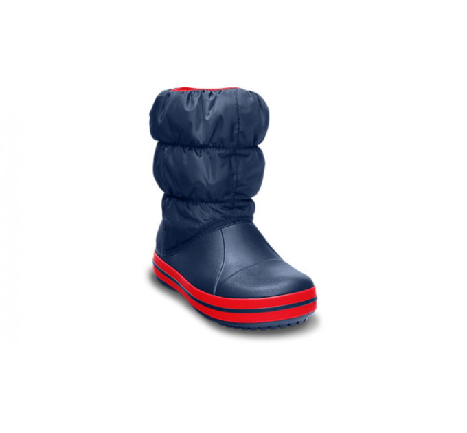Дитячі зимові чоботи Crocs Kids' Winter Puff Boot Navy/Red (485)