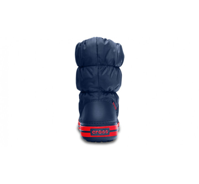 Дитячі зимові чоботи Crocs Kids' Winter Puff Boot Navy/Red (485)