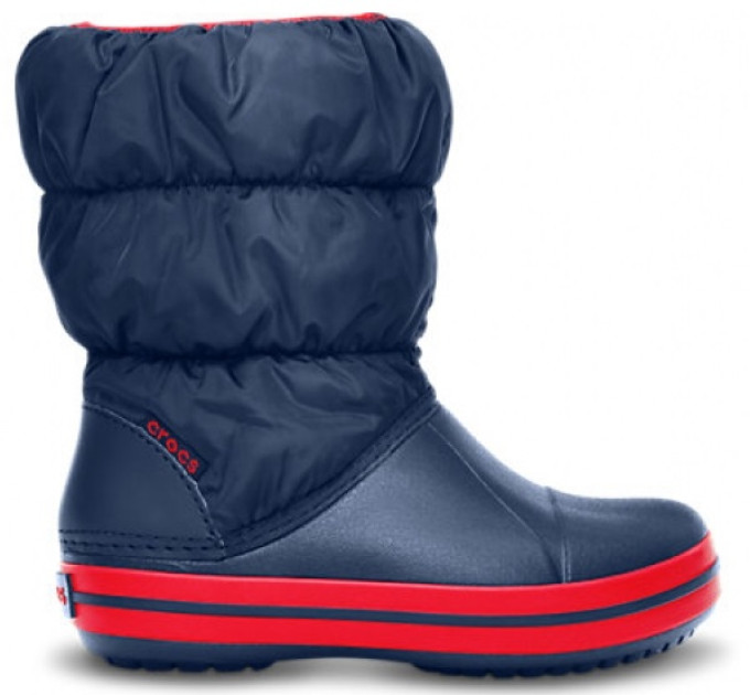Дитячі зимові чоботи Crocs Kids' Winter Puff Boot Navy/Red (485)