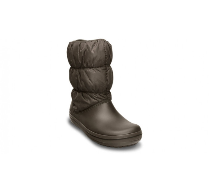 Жіночі чоботи Crocs Women's Winter Puff Boot  Espresso  (22Z) – комфорт і стиль для холодної погоди