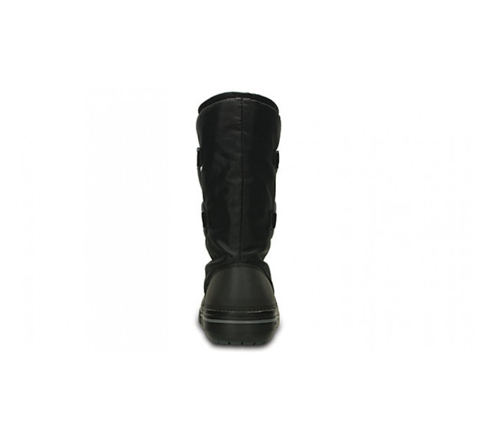 Жіночі чоботи Crocs Crocband II.5 Cinch Boot Black/Charcoal (070) – тепло та стиль для осені та зими