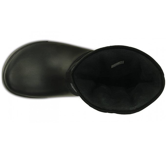 Жіночі чоботи Crocs Crocband II.5 Cinch Boot Black/Charcoal (070) – тепло та стиль для осені та зими