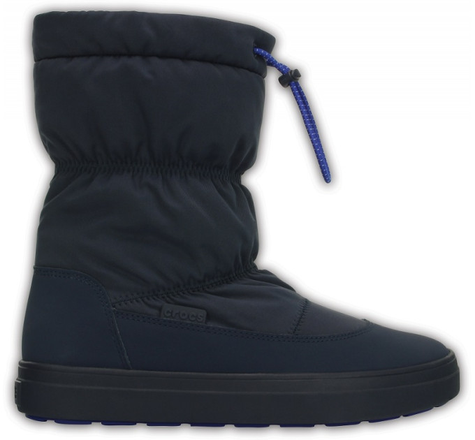 Жіночі чоботи Crocs LodgePoint Pull-on Boot Navy (410) – комфорт і стиль для холодної погоди