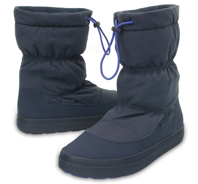 Жіночі чоботи Crocs LodgePoint Pull-on Boot Navy (410) – комфорт і стиль для холодної погоди