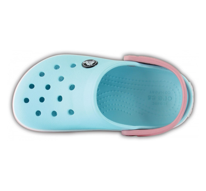 Дитячі Crocs Crocband Kids Ice Blue / White (4S3) – комфорт і стиль для малюків