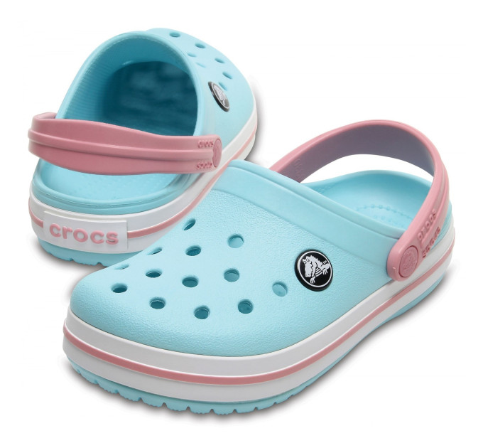 Дитячі Crocs Crocband Kids Ice Blue / White (4S3) – комфорт і стиль для малюків