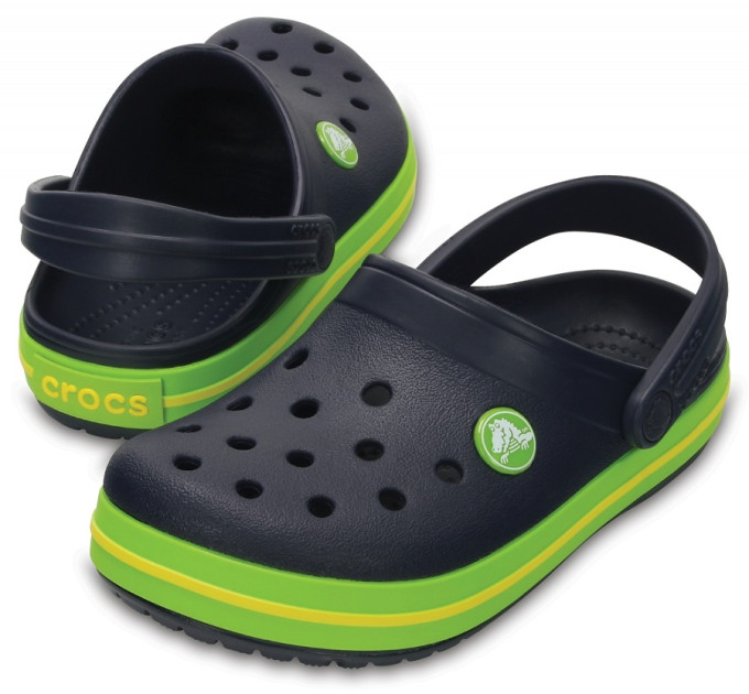 Дитячі Crocs Crocband Kids Navy / Volt Green (4K6)