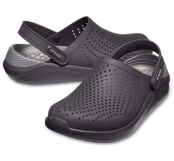 Crocs LiteRide Clog Black / Slate Grey (0DD) – комфорт і стиль у класичному дизайні