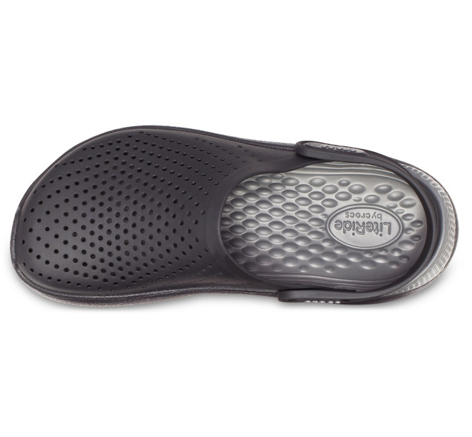 Crocs LiteRide Clog Black / Slate Grey (0DD) – комфорт і стиль у класичному дизайні