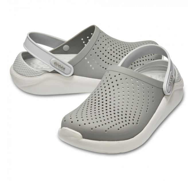 Crocs LiteRide Clog Smoke / Pearl White (06J) – комфорт і витонченість для щоденного носіння