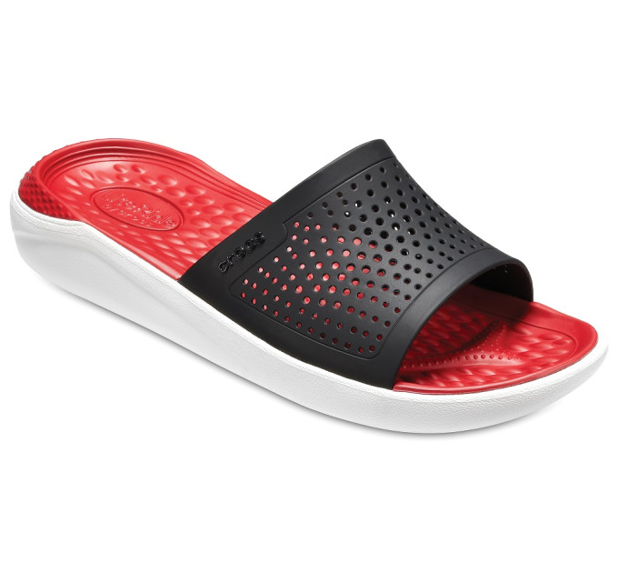 Шльопанці Crocs LiteRide Slide Black / White (066) – у класичному дизайні
