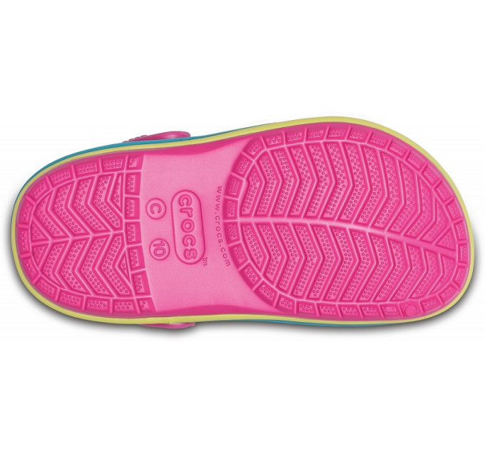 Дитячі Crocs Kids Crocband Rainbow Band Paradise Pink (6NP) – яскравий комфорт для малюків