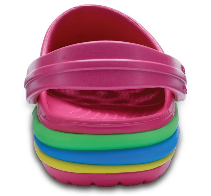 Дитячі Crocs Kids Crocband Rainbow Band Paradise Pink (6NP) – яскравий комфорт для малюків