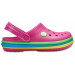 Дитячі Crocs Kids Crocband Rainbow Band Paradise Pink (6NP) – яскравий комфорт для малюків