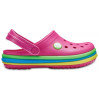 Дитячі Crocs Kids Crocband Rainbow Band Paradise Pink (6NP) – яскравий комфорт для малюків