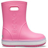 Дитячі гумові чоботи Crocs Kids’ Crocband Rain Boot Pink Lemonade / Lavender (6QM)
