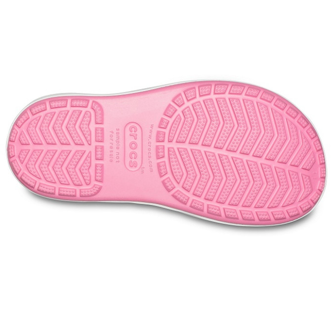 Дитячі гумові чоботи Crocs Kids’ Crocband Rain Boot Pink Lemonade / Lavender (6QM)