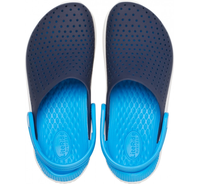 Crocs LiteRide Clog Navy / White (462) – сучасний комфорт у класичних кольорах