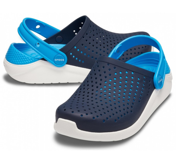 Crocs LiteRide Clog Navy / White (462) – сучасний комфорт у класичних кольорах