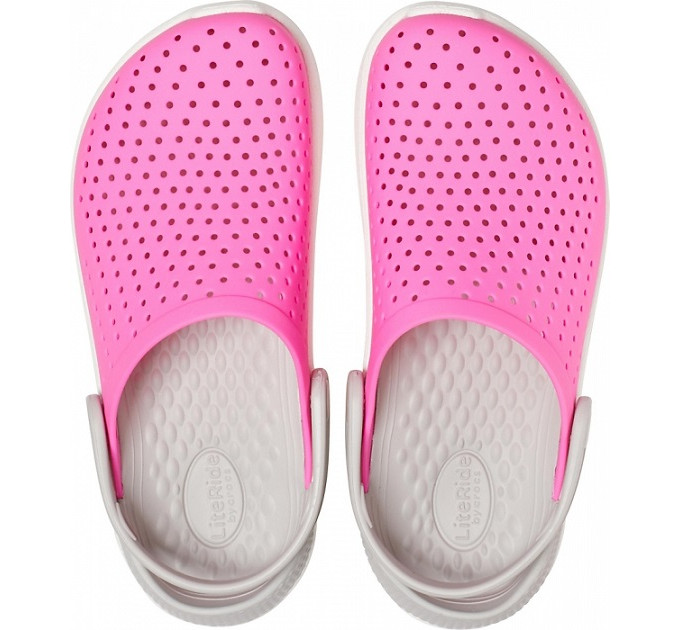 Crocs LiteRide Clog Electric Pink/White (6QR) – яскравий стиль і комфорт для кожного дня