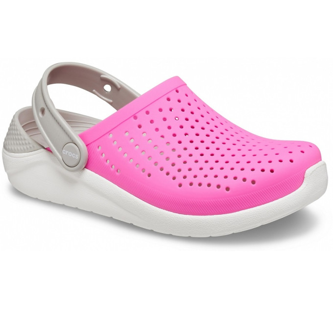 Crocs LiteRide Clog Electric Pink/White (6QR) – яскравий стиль і комфорт для кожного дня
