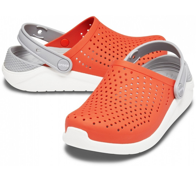 Crocs LiteRide Clog Tangerine / White (895) – комфорт і яскравість для кожного дня