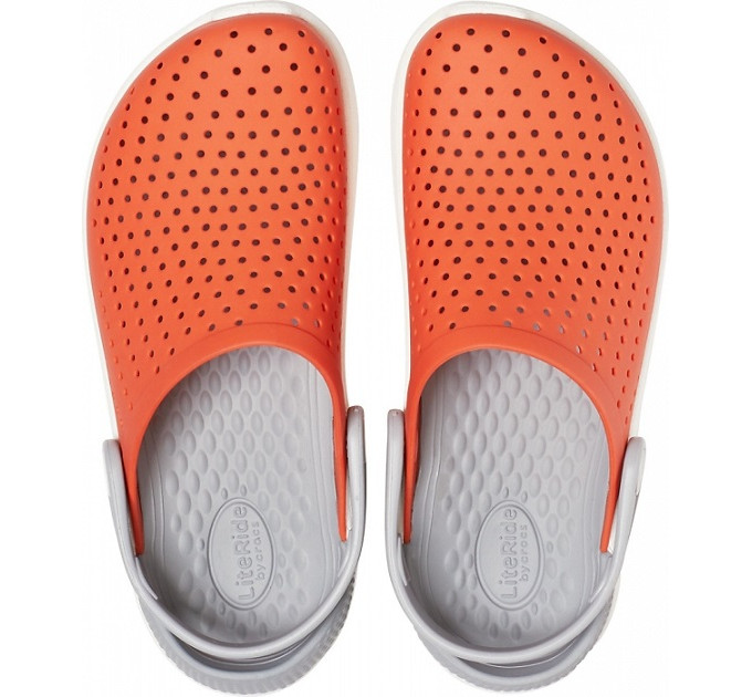 Crocs LiteRide Clog Tangerine / White (895) – комфорт і яскравість для кожного дня