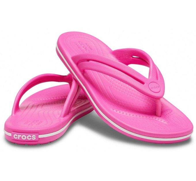 Жіночі шльопанці Crocs Crocband Flip Electric Pink (6QQ) – стиль і комфорт для яскравого літа