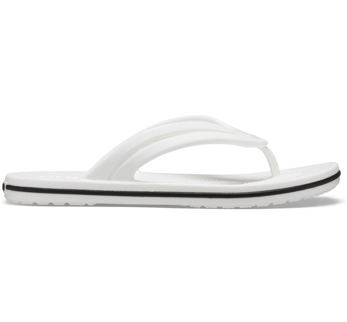 Жіночі шльопанці Crocs Crocband Flip White (100) – комфорт і стиль для літа