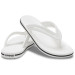 Жіночі шльопанці Crocs Crocband Flip White (100) – комфорт і стиль для літа