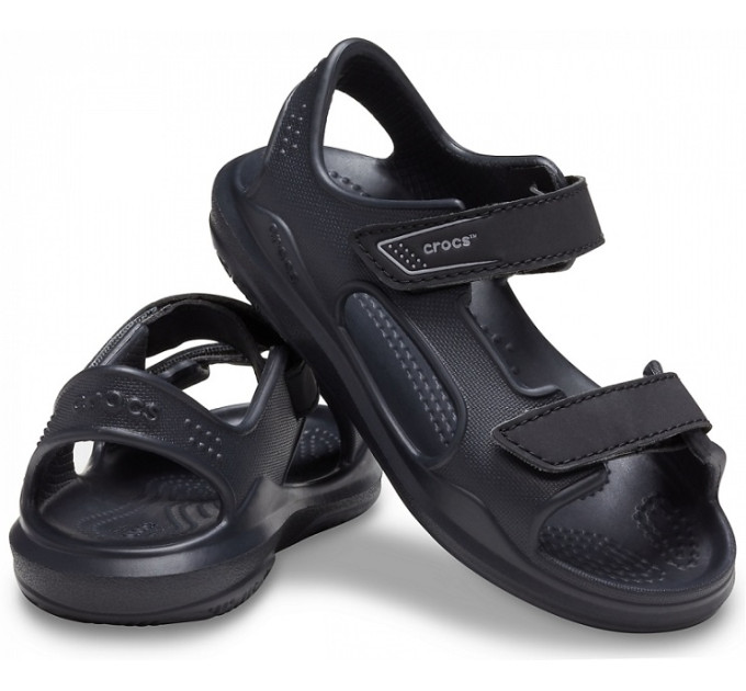 Дитячі Crocs Kids' Swiftwater Expedition Sandal Black / Slate Grey (0DD)