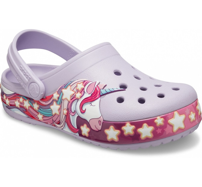 Дитячі Crocs Kid's Fun Lab Unicorn Band Clog Lavender (530) – комфорт і казковий стиль