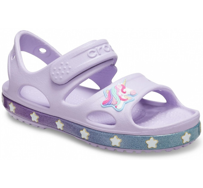 Дитячі сандалі Crocs Fun Lab Unicorn Charm Lavender (530) – комфорт і казковий стиль