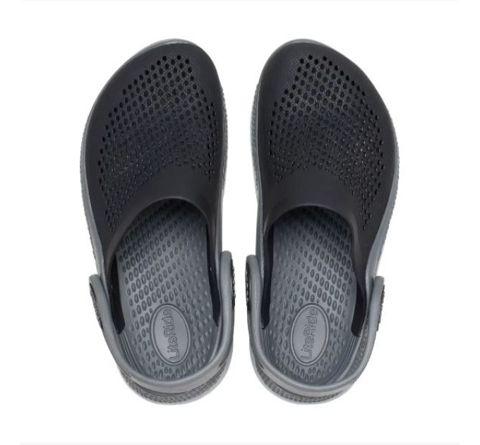 Дитячі Crocs LiteRide 360 Kids Clog Black/Slate Grey (0DD)
