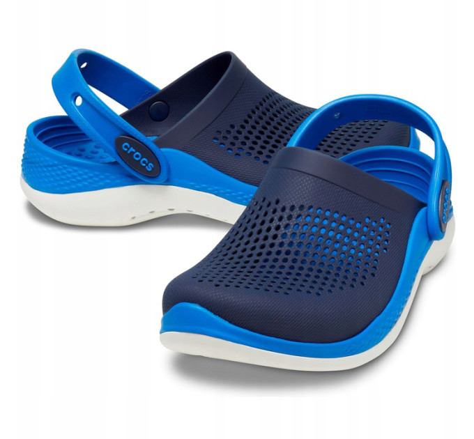 Дитячі Crocs LiteRide 360 Kids Navy/Bright Cobalt (4KB) – комфорт і стиль для малюків