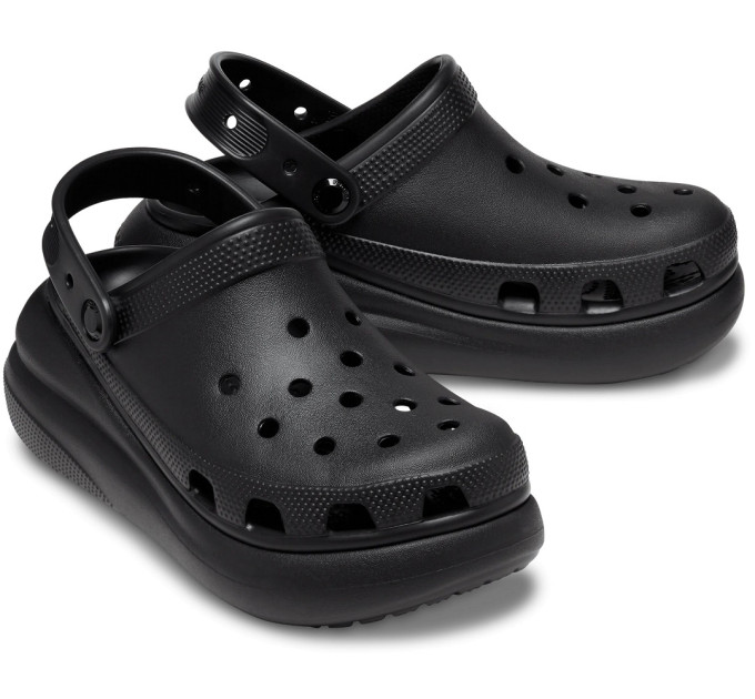 Crocs Classic Crush Clog Black (001) – Чорні комфорт на кожен день