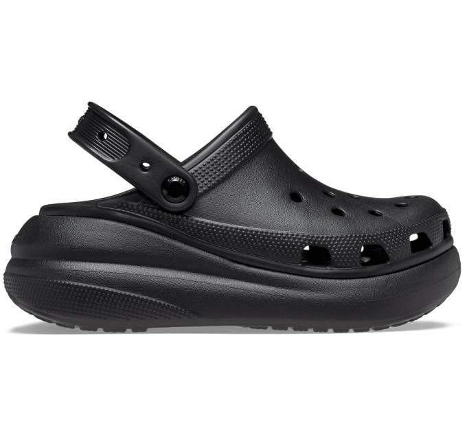 Crocs Classic Crush Clog Black (001) – Чорні комфорт на кожен день