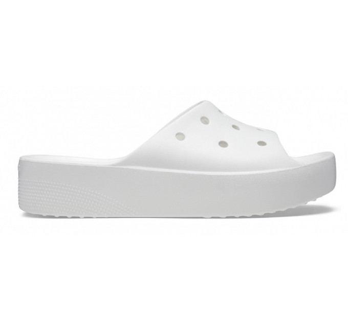 Crocs Classic Platform Slide White (100) – сучасний стиль і комфорт
