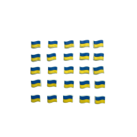 Декоративні прикраси Jibbitz прапор 5 Декоративні прикраси Jibbitz прапор 5