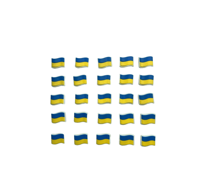 Декоративні прикраси Jibbitz Прапор 5 – додайте патріотичний стиль вашим Crocs